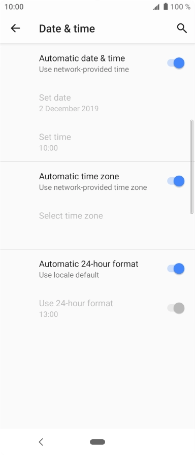 Press the Home key to return to the home screen.