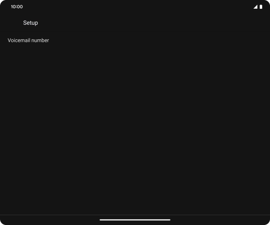 Press Voicemail number.