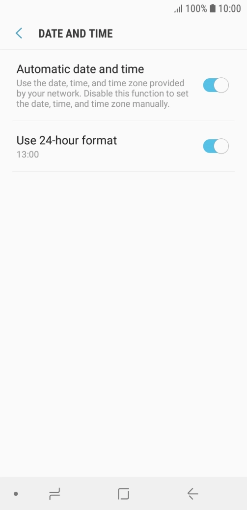 Press the Home key to return to the home screen.