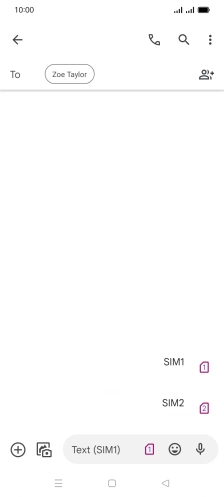 Press the required SIM.