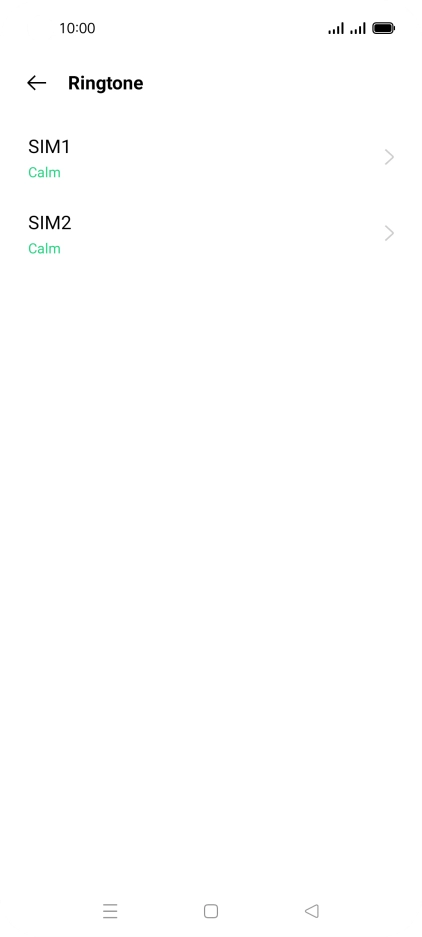 Press the required SIM.