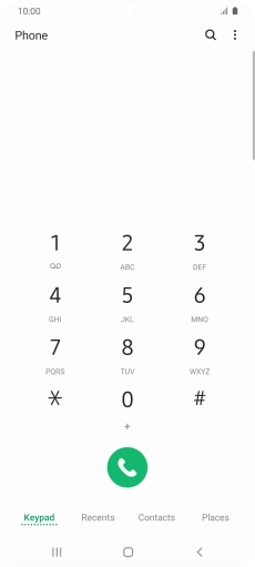 Press the menu icon.