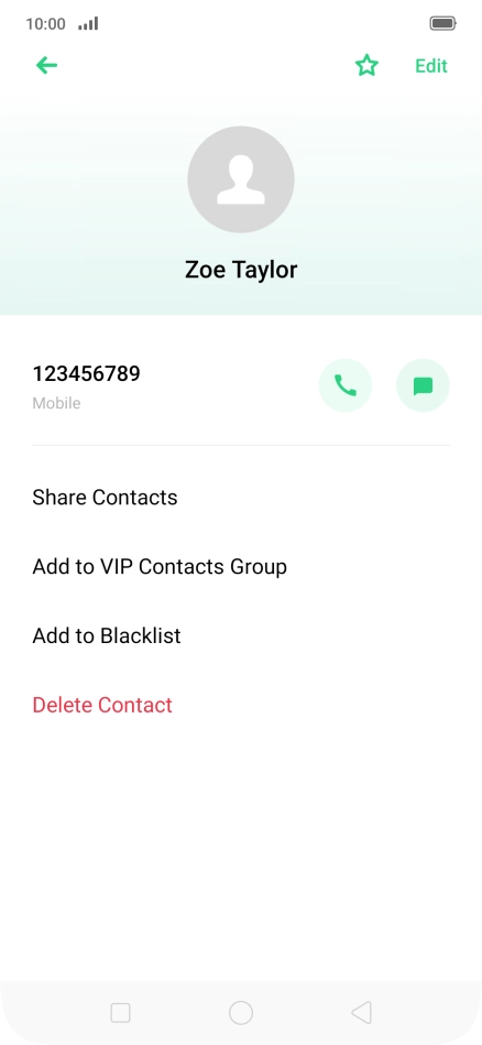 Press the Home key to return to the home screen.