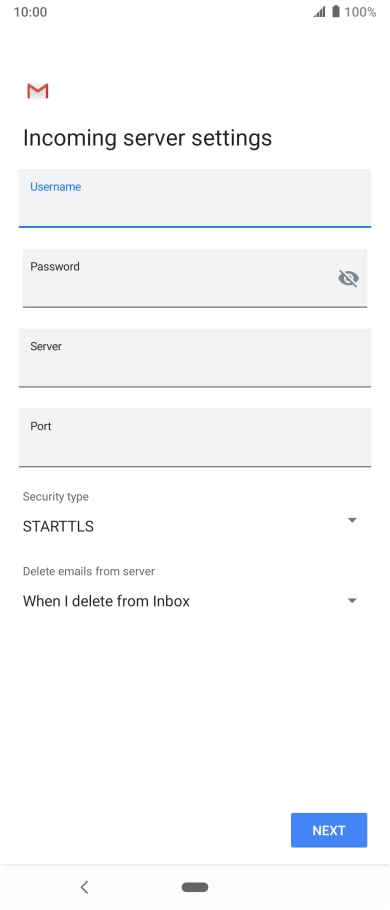Press the field below 