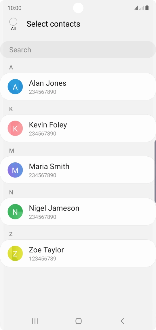 Press the field above 