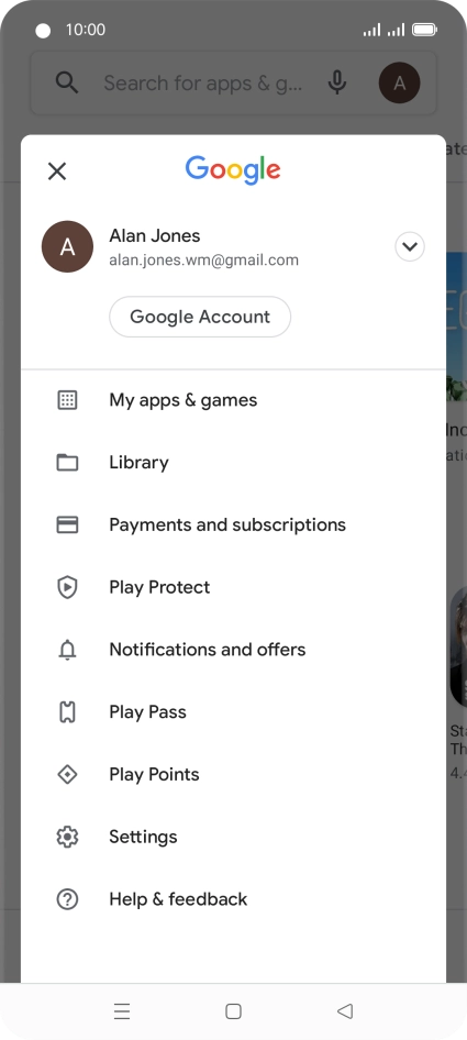 Press My apps & games.