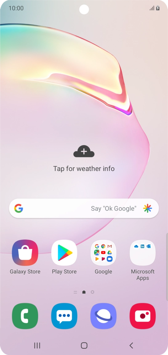 When the battery charging icon is displayed, charging is in progress.