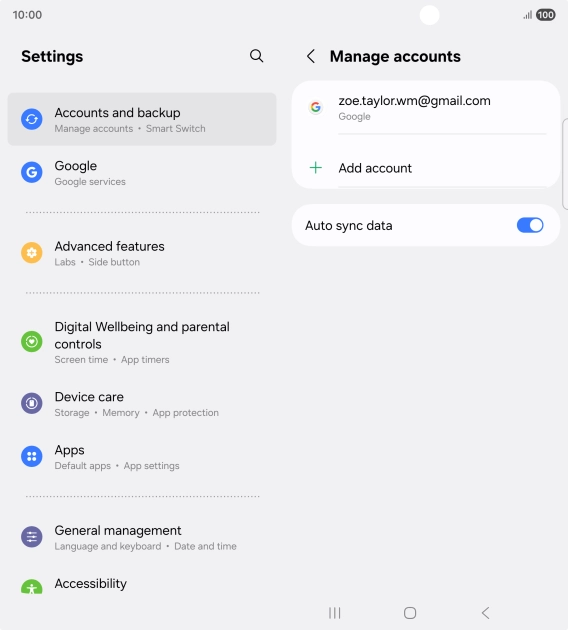 Press the Home key to return to the home screen.