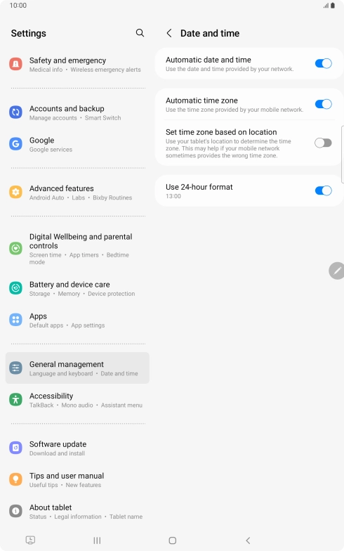Press the Home key to return to the home screen.