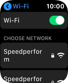 Press the required Wi-Fi network.