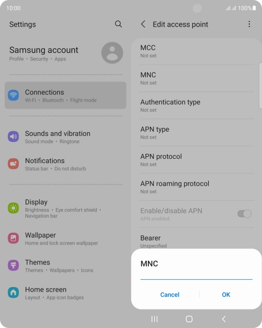Key in 33 and press OK.