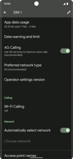 Press Wi-Fi Calling.