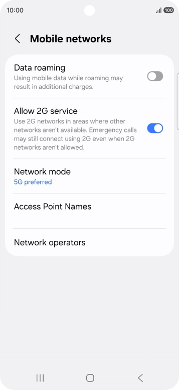 Press Access Point Names.