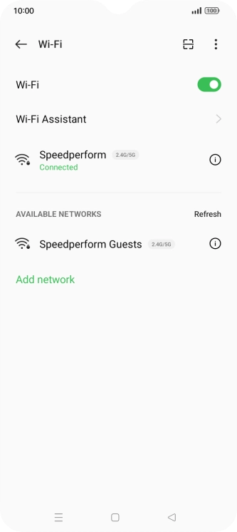 Press the Home key to return to the home screen.