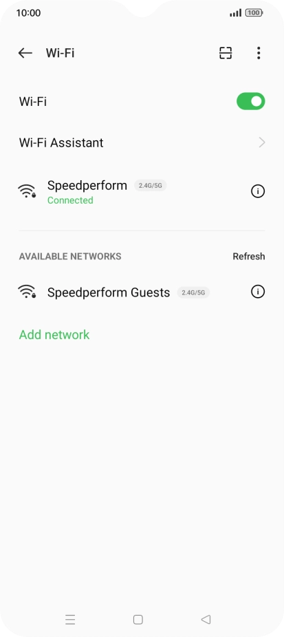 Press the Home key to return to the home screen.