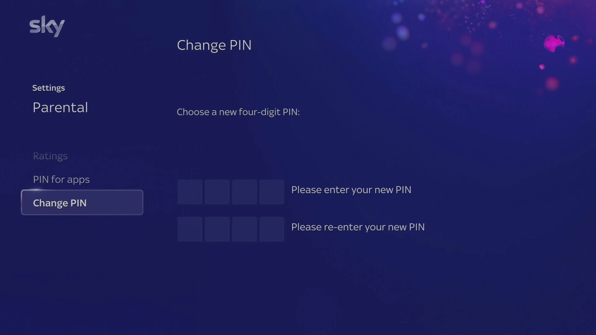 Key in the required PIN.