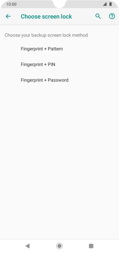 Press the required phone lock code and follow the instructions on the screen to create an additional phone lock code.
