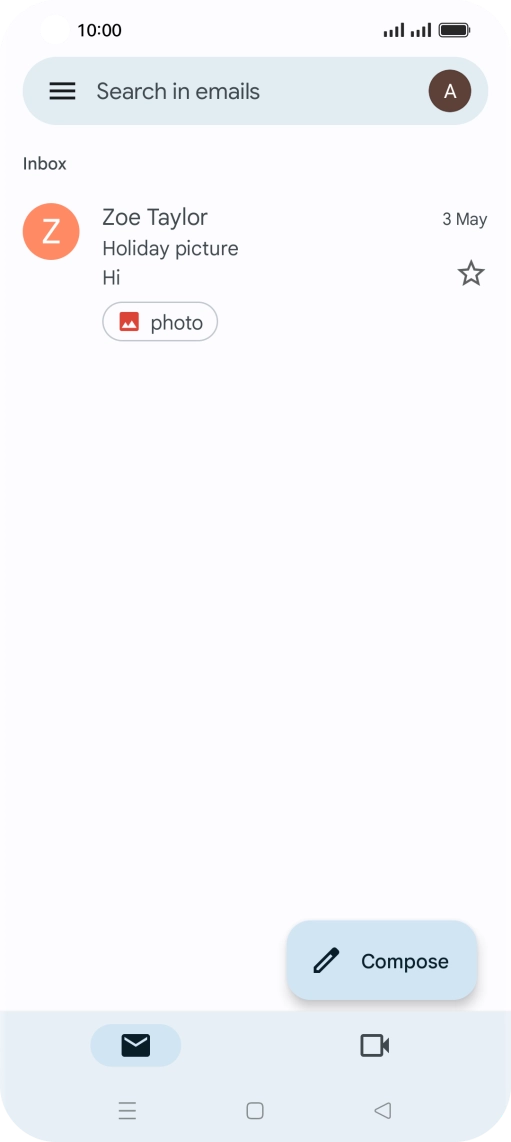 Press the profile icon.