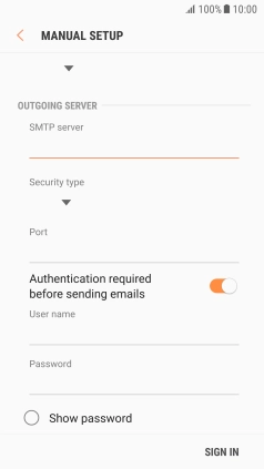 Press the drop down list below 