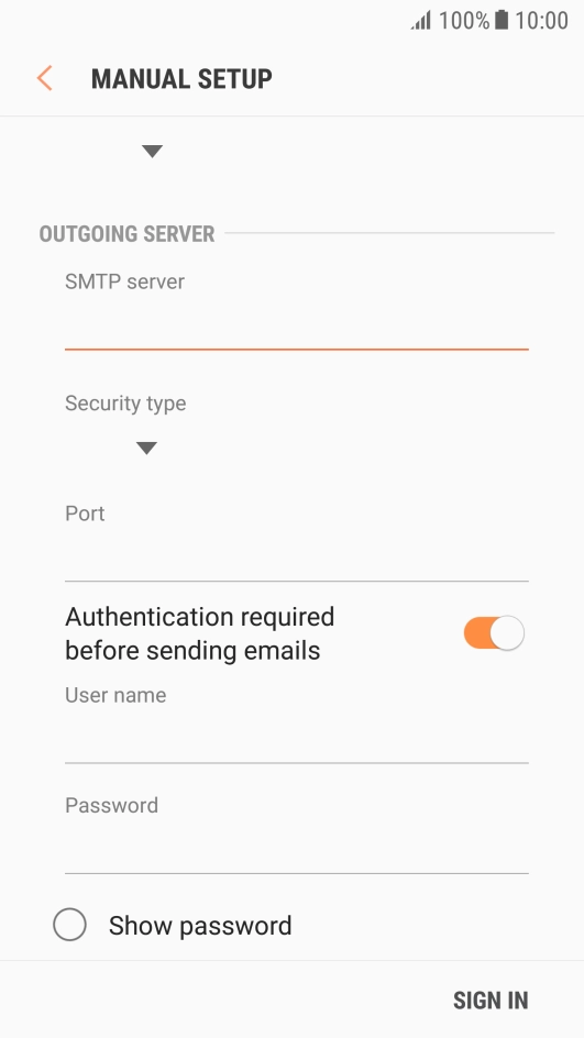 Press the drop down list below 
