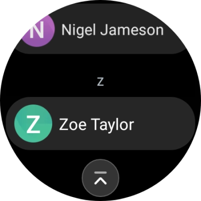 Press the required contact.