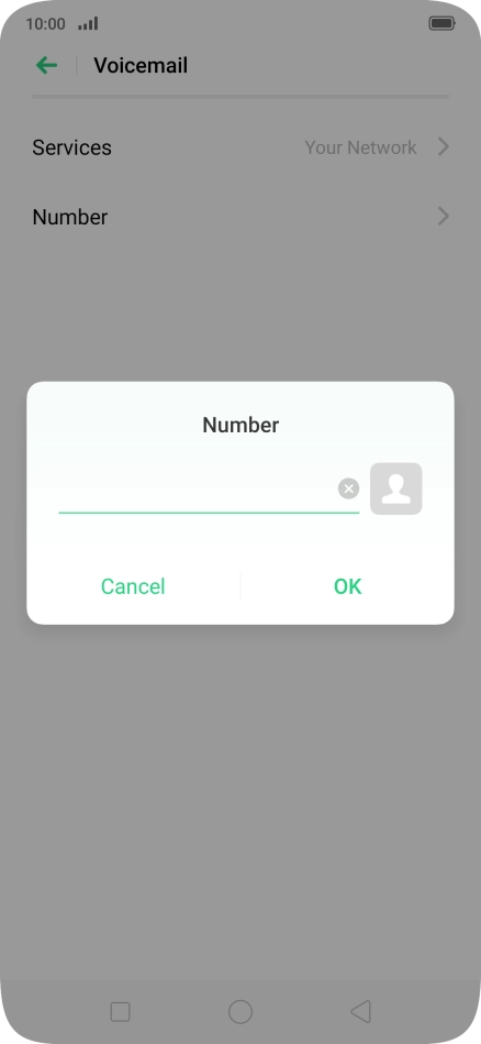 Key in +447953222222 and press OK.