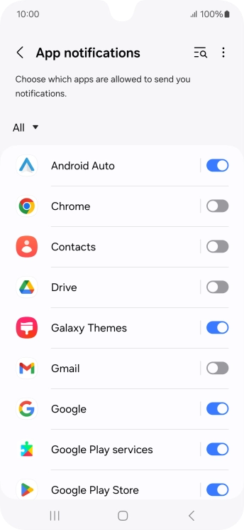 Press the drop down list.
