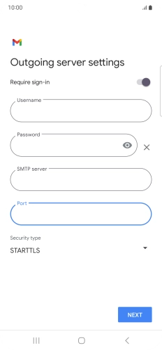 Press the drop down list below 