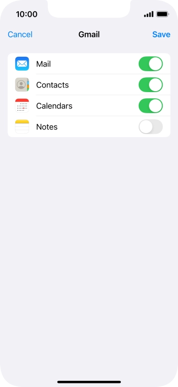 If this screen is displayed, you email account has been recognised and set up automatically. Follow the instructions on the screen to key in more information and finish setting up your phone.