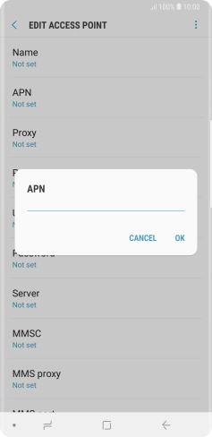 Key in everywhere and press OK.