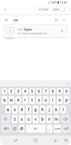 Press the required contact.