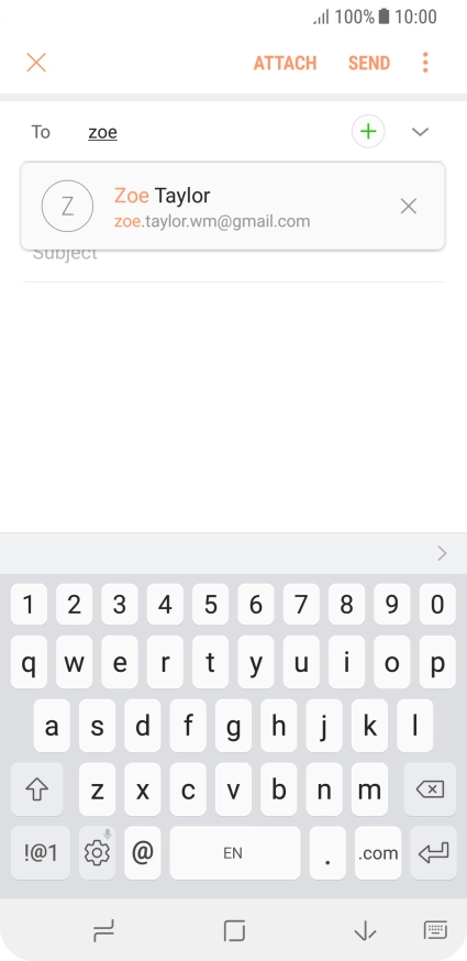 Press the required contact.
