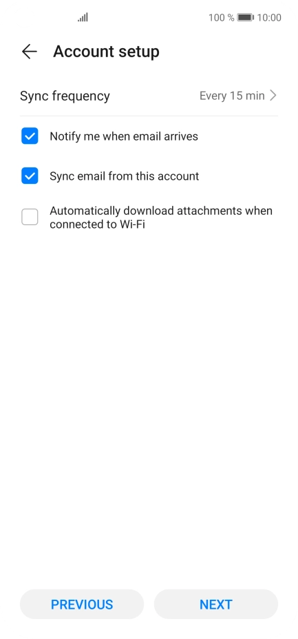 Press Sync frequency.