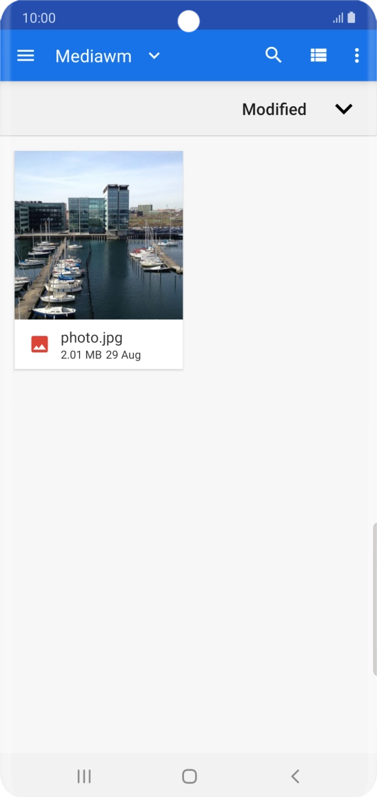 Press the required file.