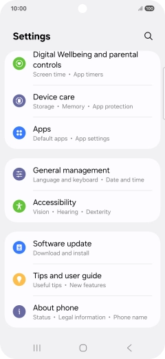 Press Software update.