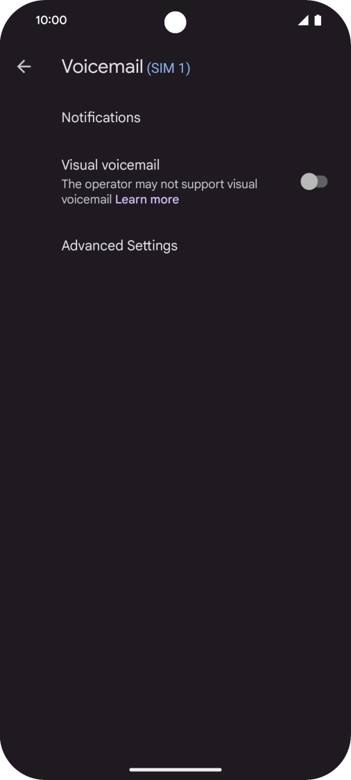 Press Advanced Settings.