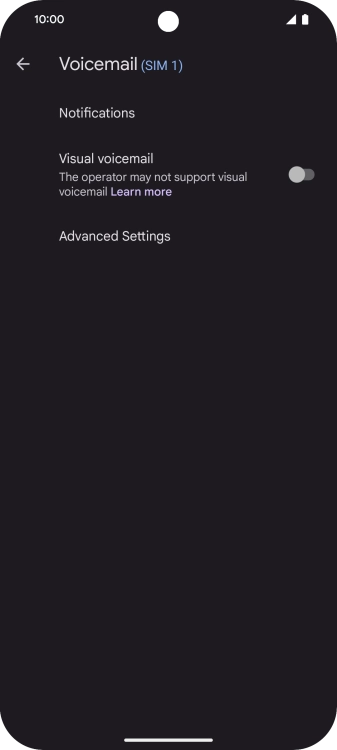 Press Advanced Settings.