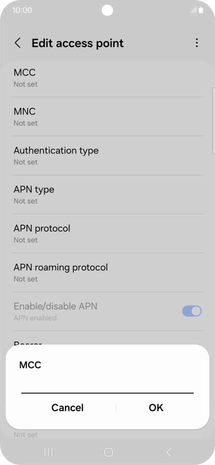Key in 234 and press OK.