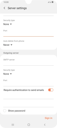 Press the drop down list below 