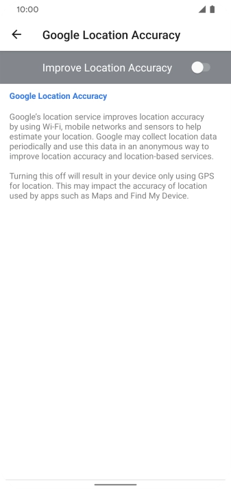 If you press the indicator next to 