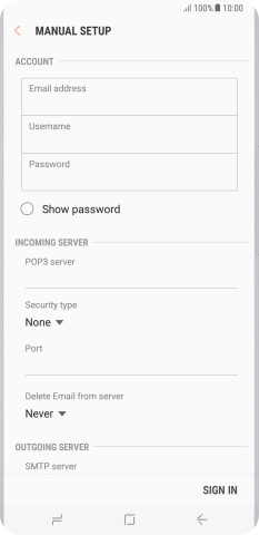 Press the field below 