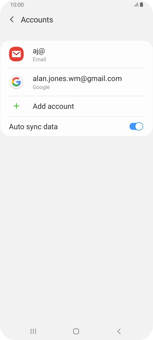 Press the Home key to return to the home screen.