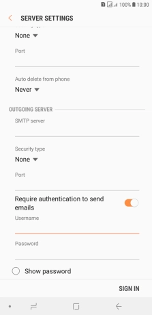 Press the field below 