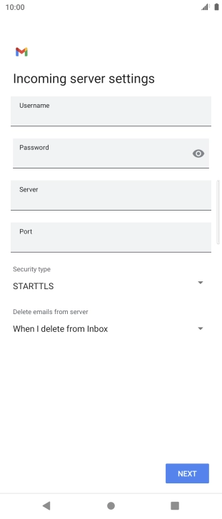 Press the field below 