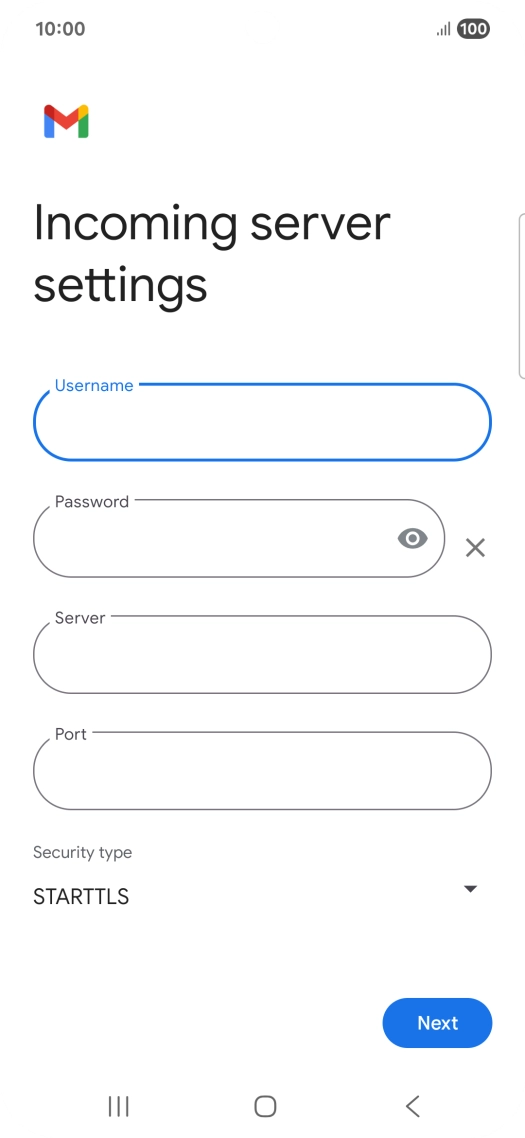Press the field below 