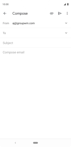 Press To and key in the first letters of the recipient's name.