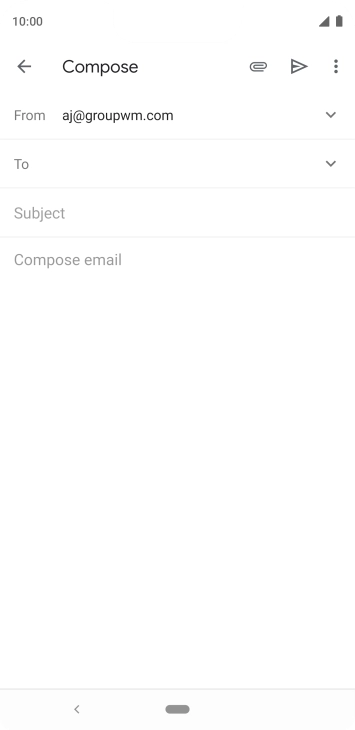 Press To and key in the first letters of the recipient's name.