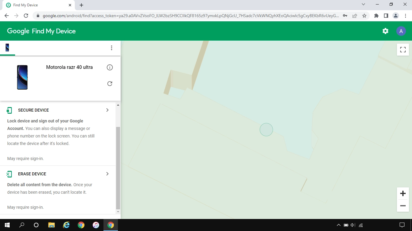 Click ERASE DEVICE and follow the instructions on the screen to delete all phone content. Please note that you will no longer be able to use Find My Device when you've deleted all phone content.