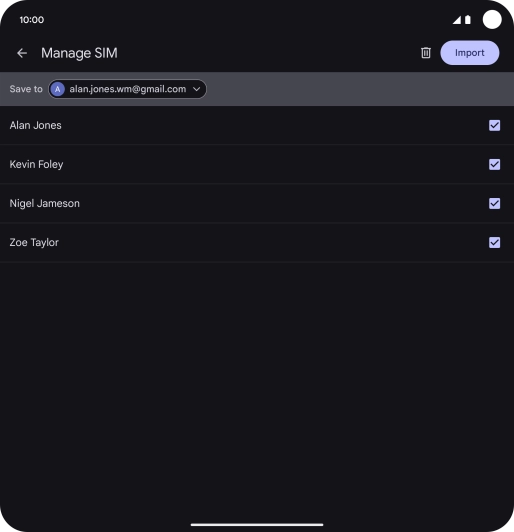 Press the drop down list next to 
