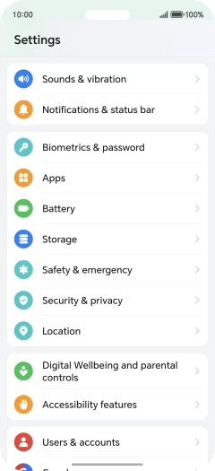 Press Biometrics & password.